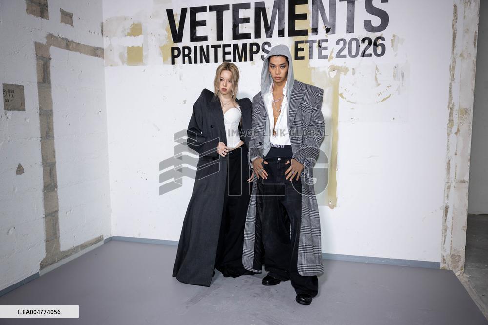 Photocall Vetements Womenswear - PFW