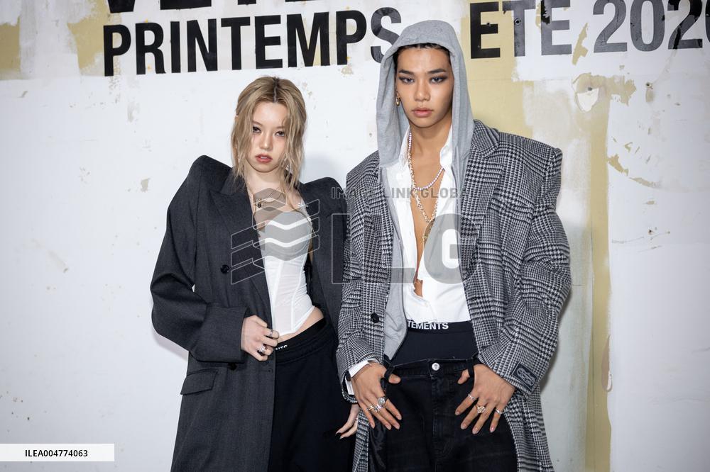 Photocall Vetements Womenswear - PFW