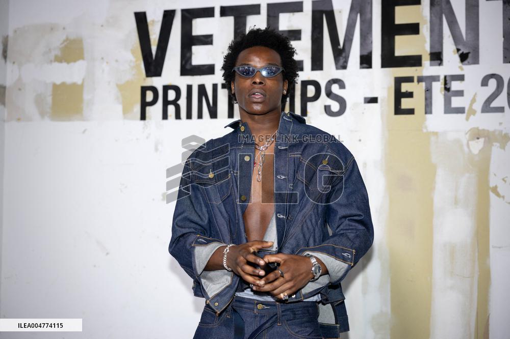 Photocall Vetements Womenswear - PFW