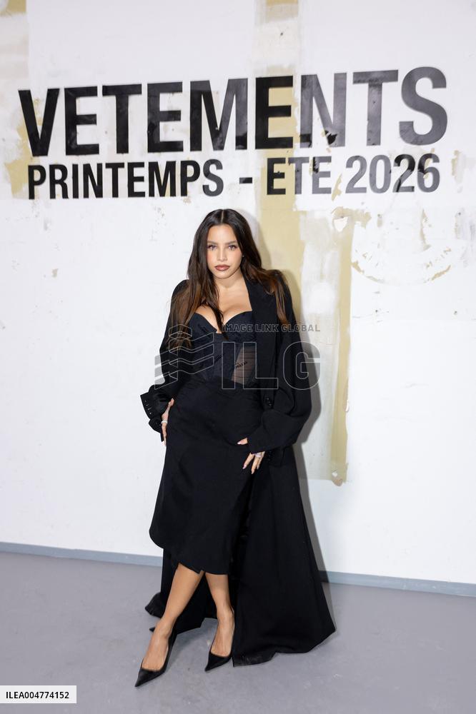 Photocall Vetements Womenswear - PFW