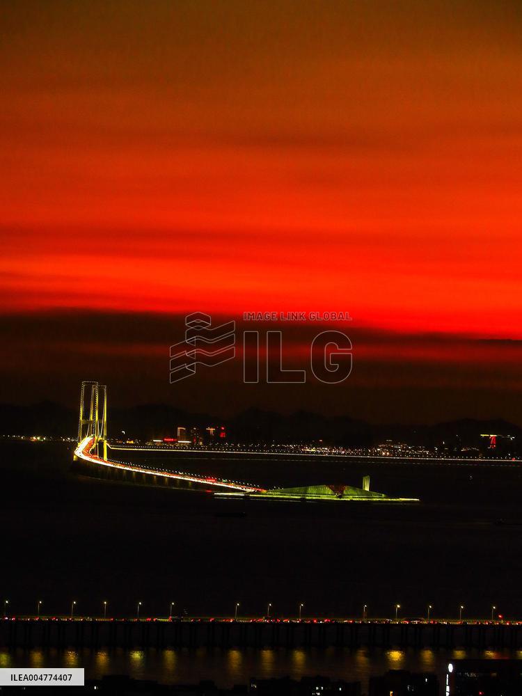 Shenzhen-Zhongshan Link Sunset View