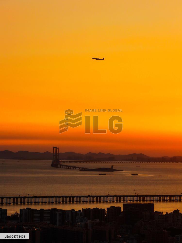 Shenzhen-Zhongshan Link Sunset View