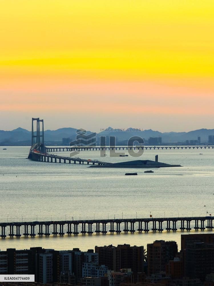 Shenzhen-Zhongshan Link Sunset View
