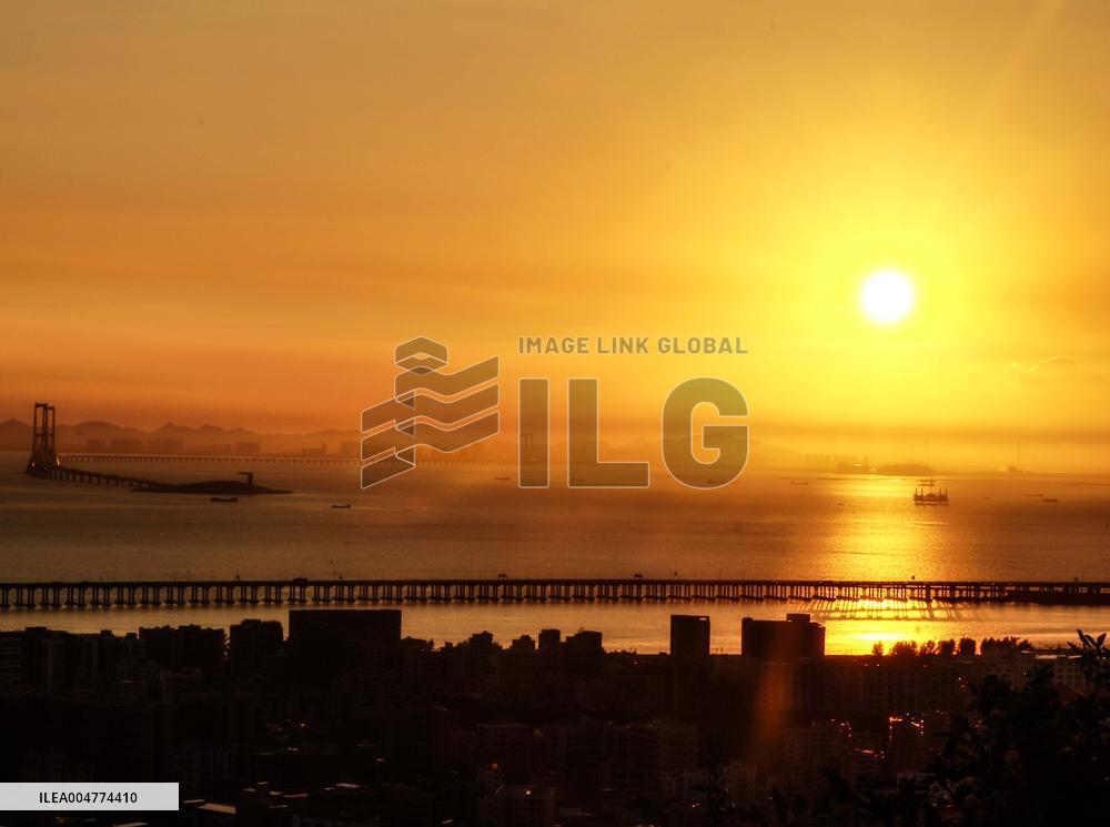 Shenzhen-Zhongshan Link Sunset View
