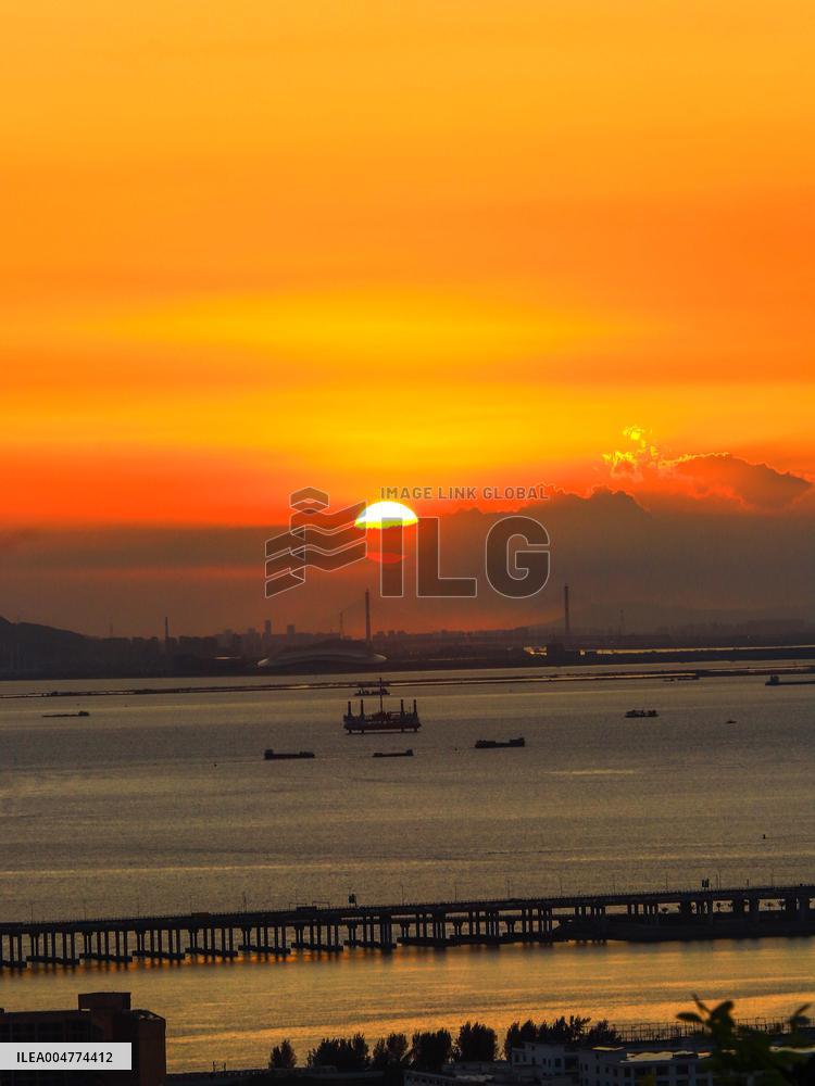 Shenzhen-Zhongshan Link Sunset View