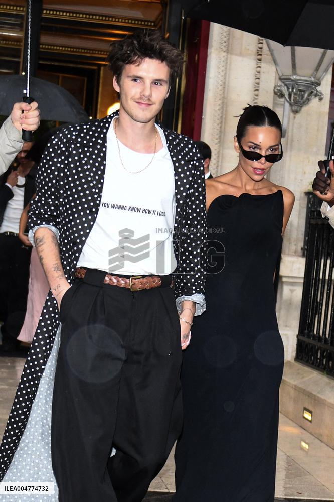 PFW - Cruz Beckham Leaves La Reserve Hotel