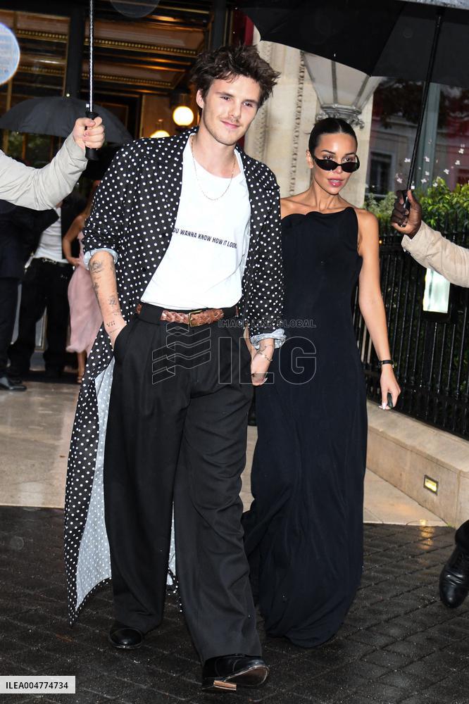 PFW - Cruz Beckham Leaves La Reserve Hotel