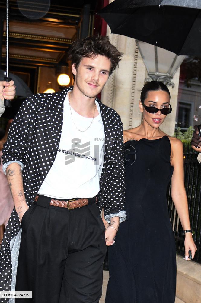 PFW - Cruz Beckham Leaves La Reserve Hotel