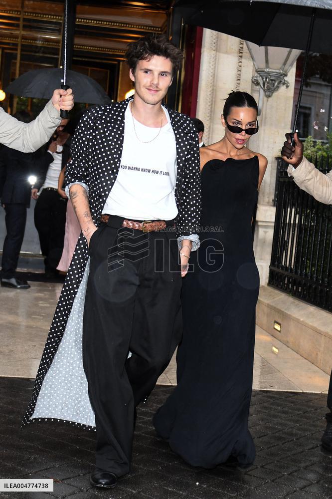 PFW - Cruz Beckham Leaves La Reserve Hotel