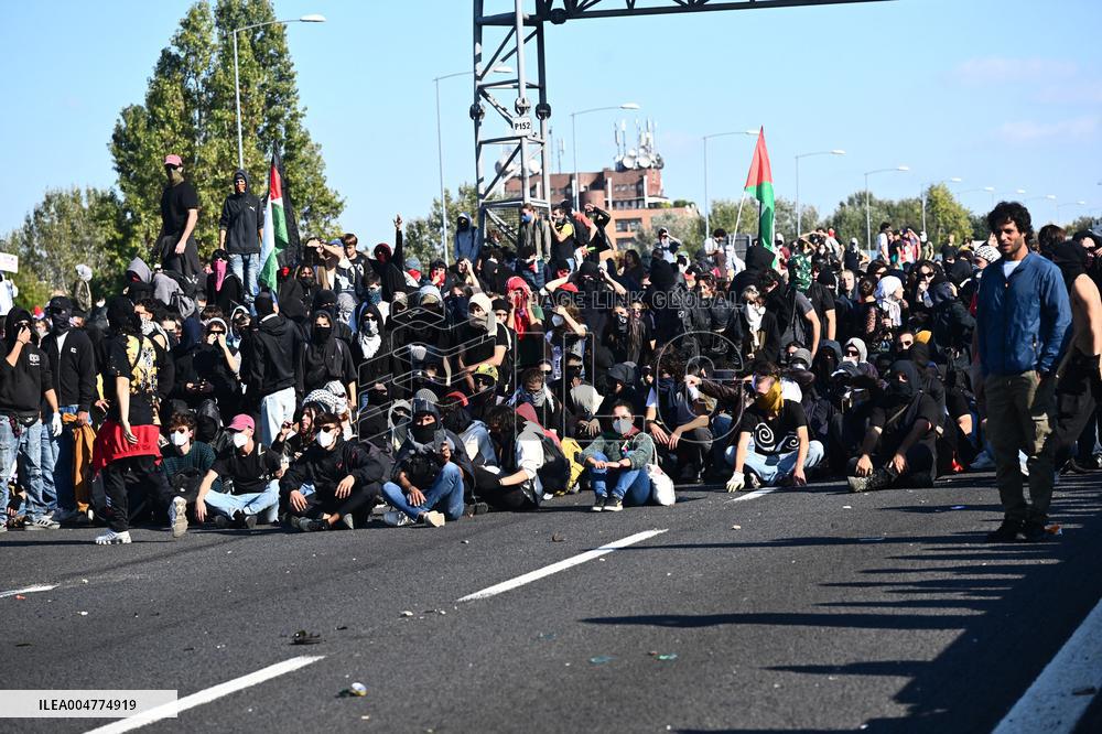 General Strike For the Global Sumud Flotilla - Bologna