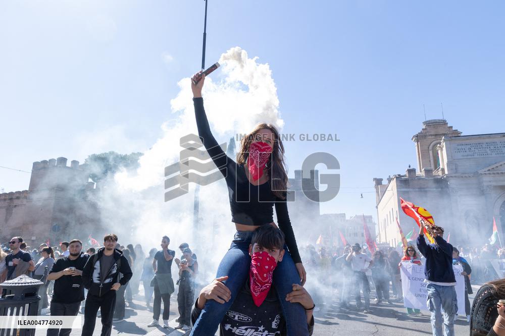 General Strike For the Global Sumud Flotilla - Roma