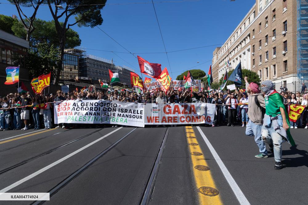 General Strike For the Global Sumud Flotilla - Roma