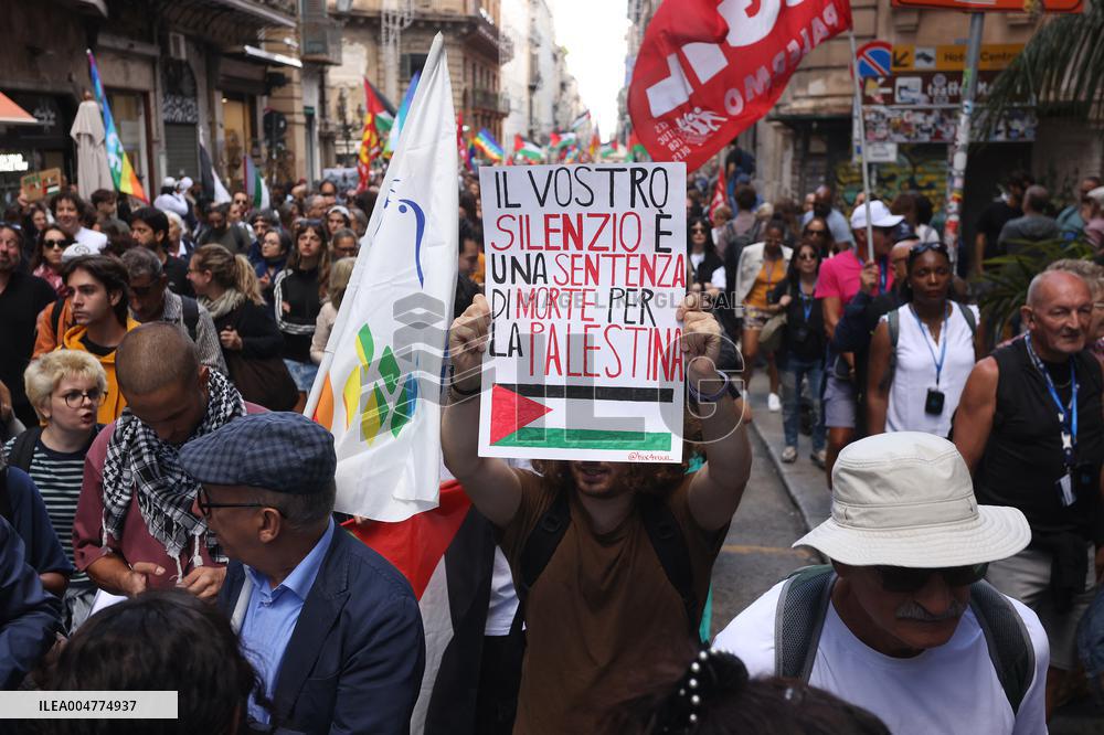 General Strike For the Global Sumud Flotilla - Palermo