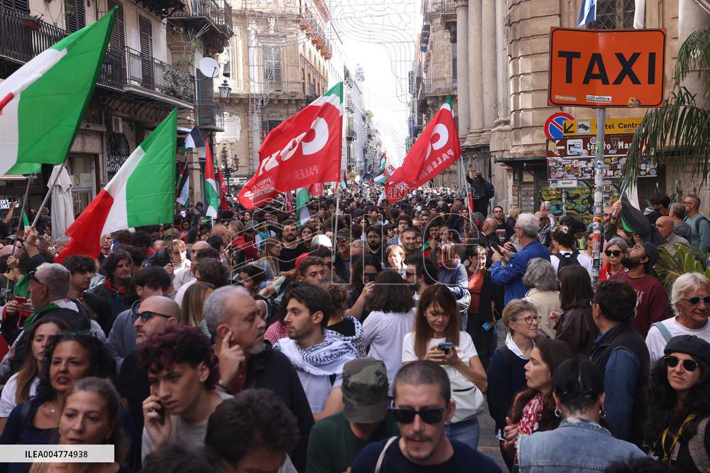 General Strike For the Global Sumud Flotilla - Palermo
