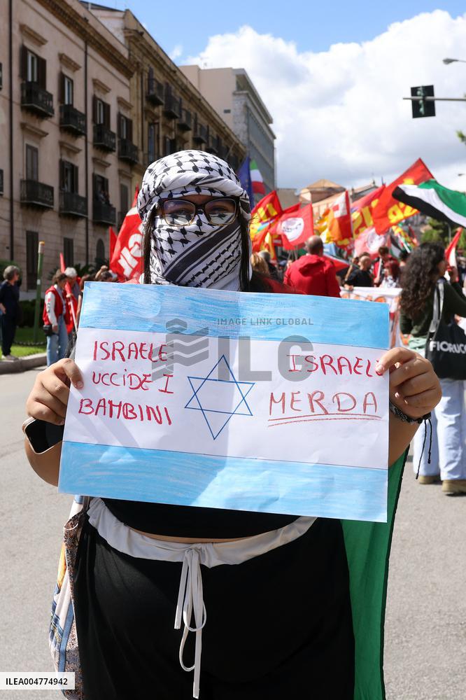 General Strike For the Global Sumud Flotilla - Palermo