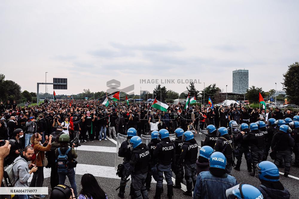 General Strike For the Global Sumud Flotilla - Milan