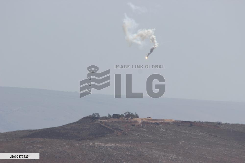 Israeli Incendiary bomb in Marjeyoun Plain - Lebanon
