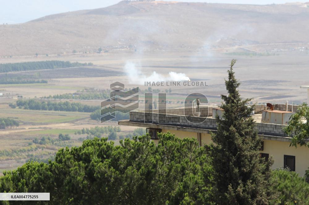 Israeli Incendiary bomb in Marjeyoun Plain - Lebanon