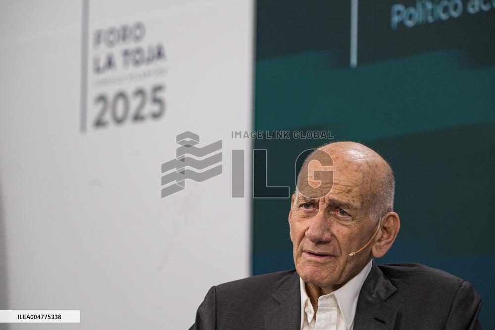 Former Israeli PM Ehud Olmert at the La Toja Forum - Spain