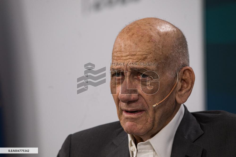 Former Israeli PM Ehud Olmert at the La Toja Forum - Spain