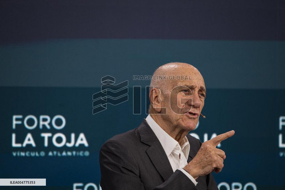 Former Israeli PM Ehud Olmert at the La Toja Forum - Spain