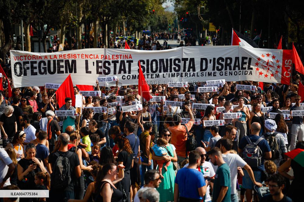 Rally in Support of Palestine - Barcelona
