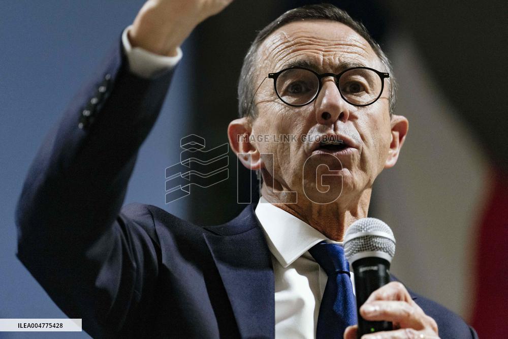 Bruno Retailleau During Meeting for Partial Legislative Elections - Montauban