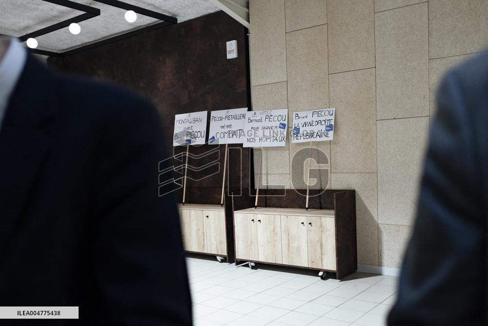 Bruno Retailleau During Meeting for Partial Legislative Elections - Montauban