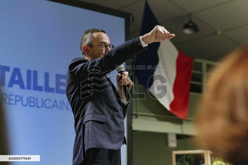 Bruno Retailleau During Meeting for Partial Legislative Elections - Montauban