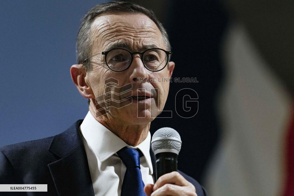 Bruno Retailleau During Meeting for Partial Legislative Elections - Montauban