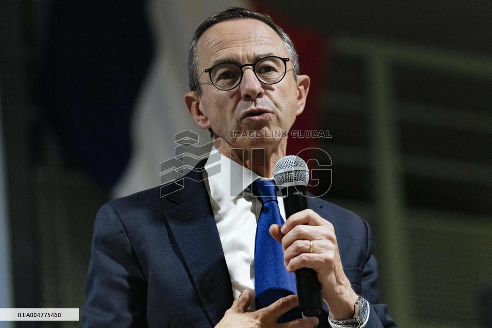 Bruno Retailleau During Meeting for Partial Legislative Elections - Montauban