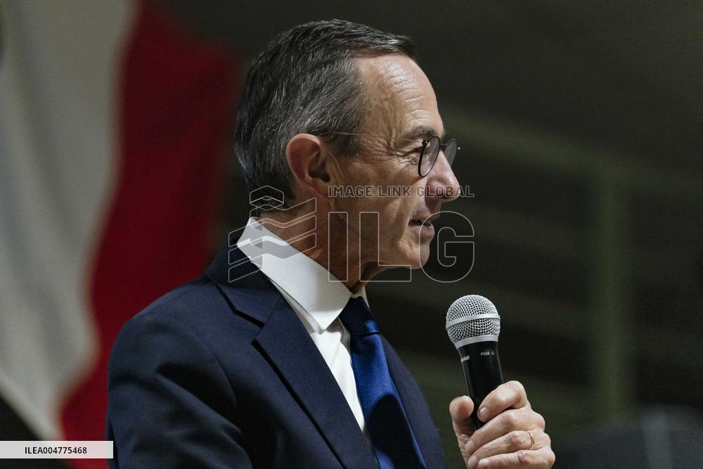 Bruno Retailleau During Meeting for Partial Legislative Elections - Montauban