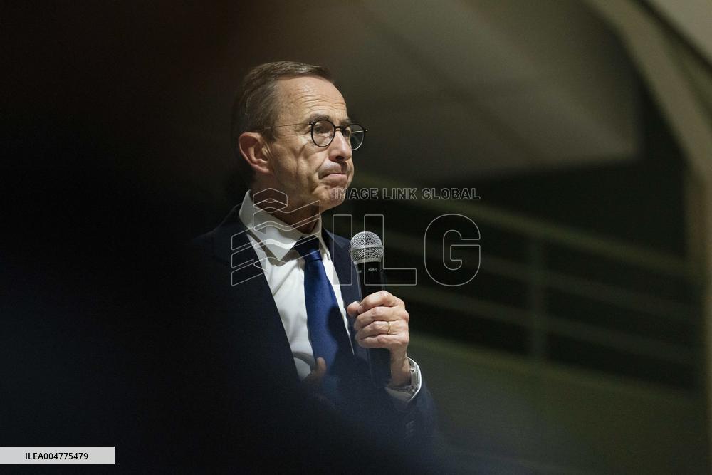 Bruno Retailleau During Meeting for Partial Legislative Elections - Montauban