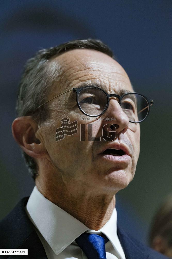 Bruno Retailleau During Meeting for Partial Legislative Elections - Montauban