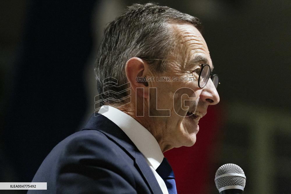 Bruno Retailleau During Meeting for Partial Legislative Elections - Montauban