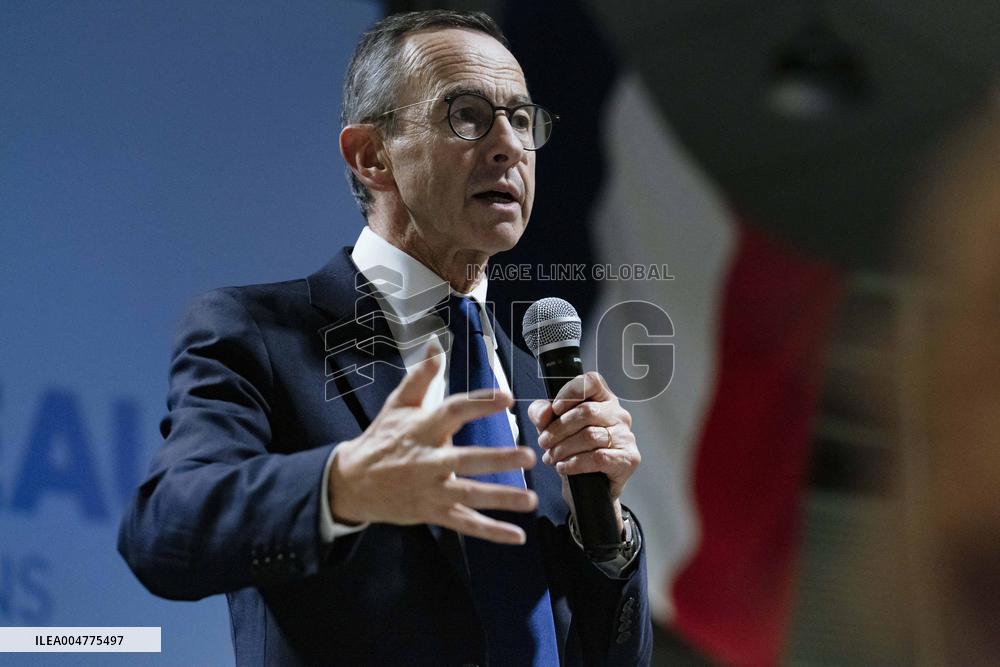 Bruno Retailleau During Meeting for Partial Legislative Elections - Montauban