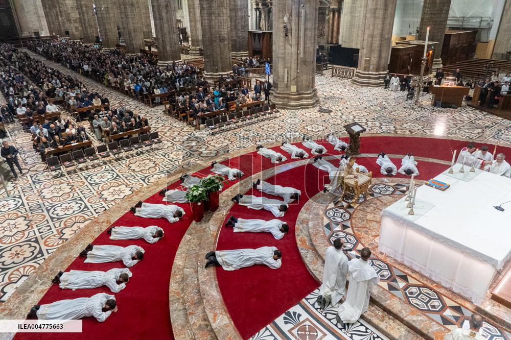 New Deacons Are Ordained in The Cathedral - Milan