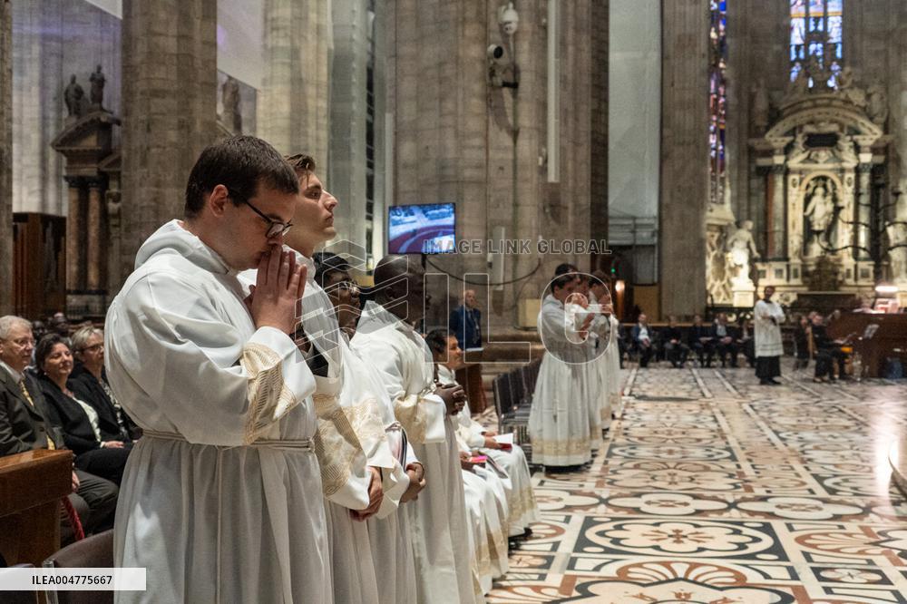 New Deacons Are Ordained in The Cathedral - Milan