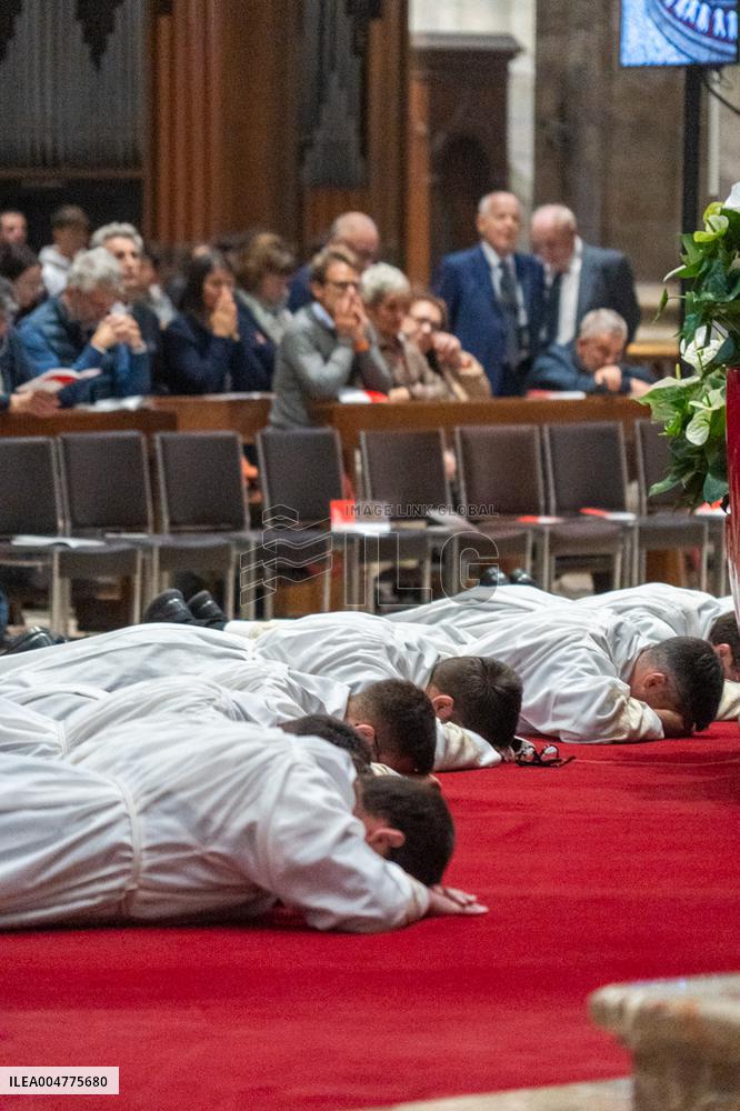 New Deacons Are Ordained in The Cathedral - Milan