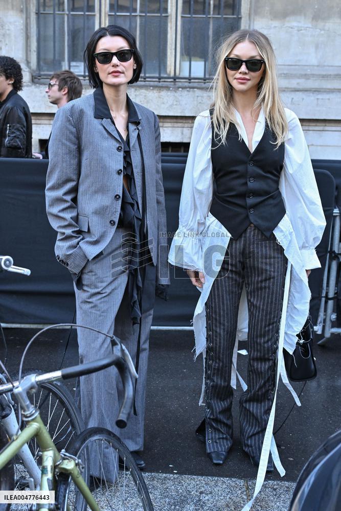 PFW Ann Demeulemeester Outside Arrivals