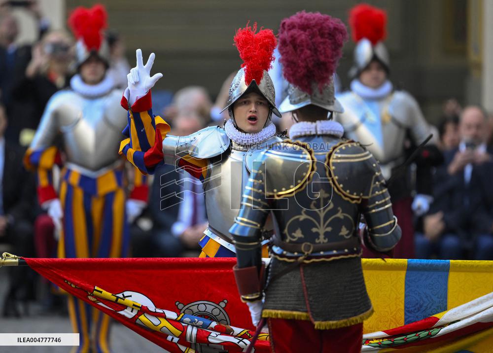 Pope Leo XIV Attends Swearing-in Of New Swiss Guard Recruits - Vatican