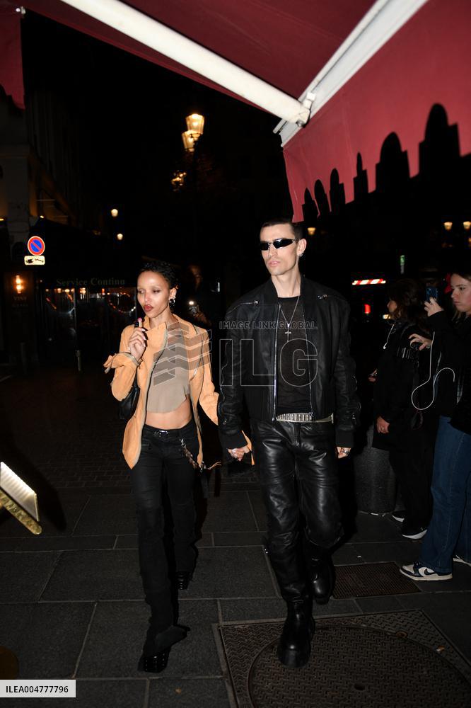 PFW - FKA Twigs Arrives At Le Sienna Restaurant