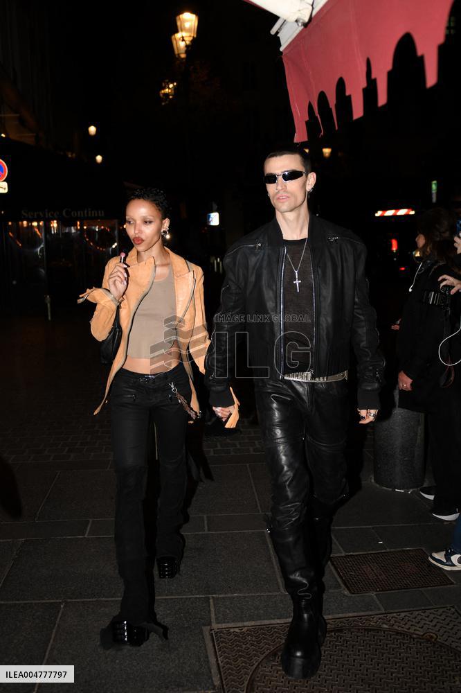 PFW - FKA Twigs Arrives At Le Sienna Restaurant