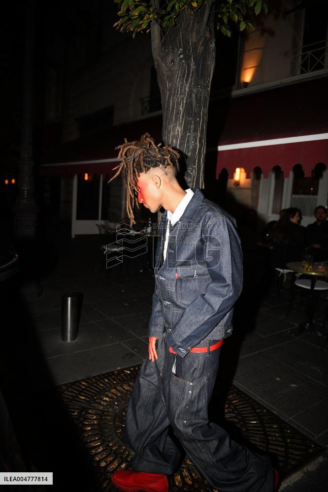 PFW - Jaden Smith Leaves Le Sienna Restaurant