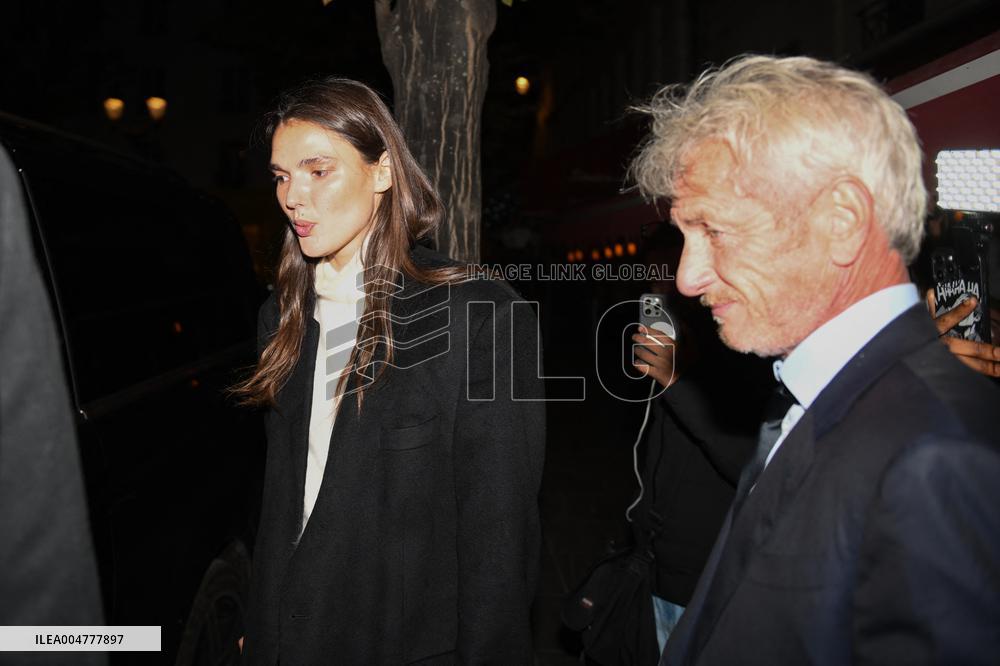 PFW - Sean Penn Leaves Sienna Restaurant