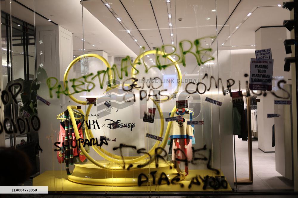 Demonstration in Support of Palestine Across Spain