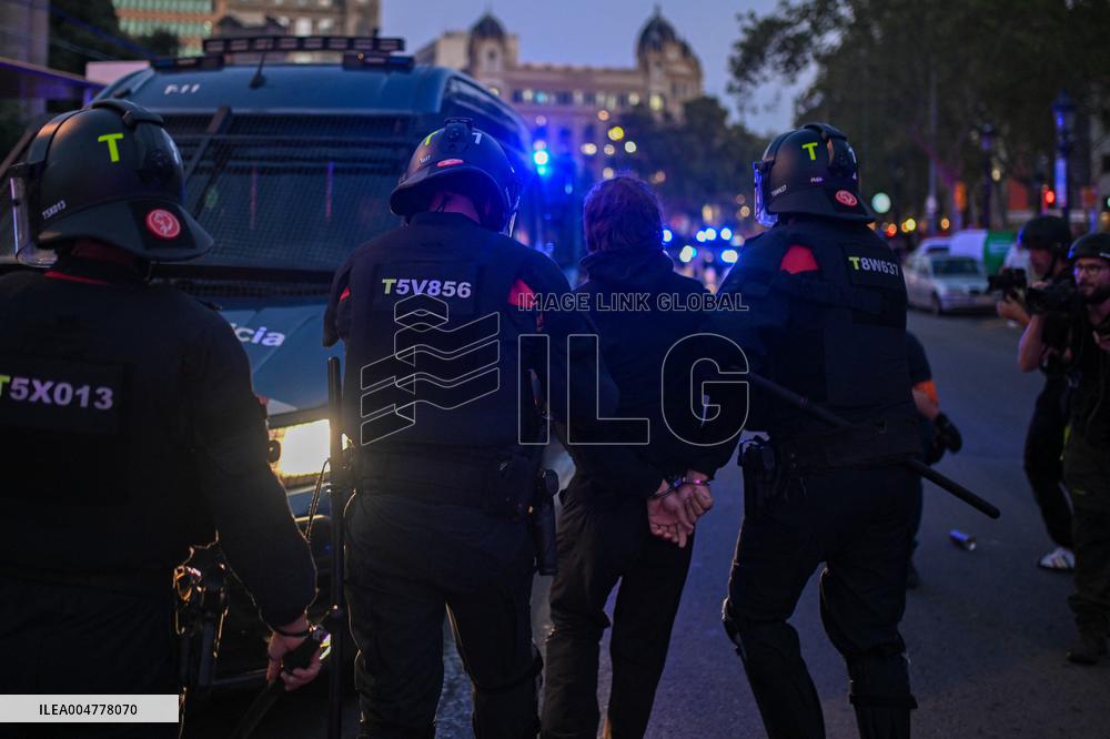 Demonstration in Support of Palestine Across Spain