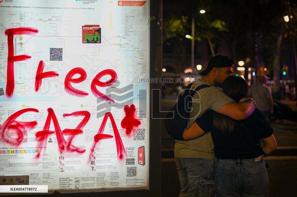 Demonstration in Support of Palestine Across Spain