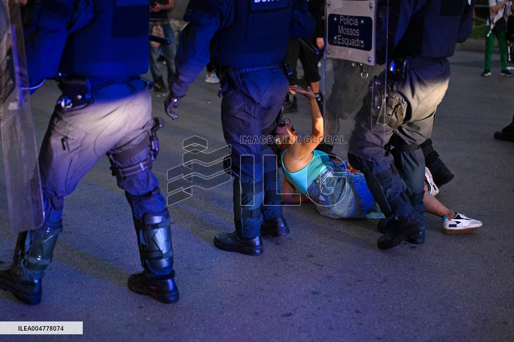 Demonstration in Support of Palestine Across Spain