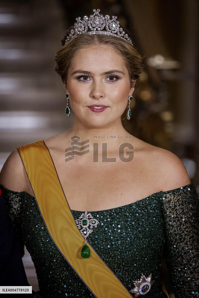 Abdication Ceremony of Luxembourg Grand Duke Henri - Dinner - Luxembourg.